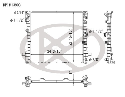 Koyorad Primary Radiator A13903 for 2018-2019 BMW (X3, X4)
