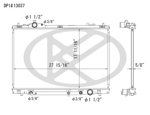 Koyorad Radiator A13037 for 2007-2009 Lexus 4.6L (LS460)