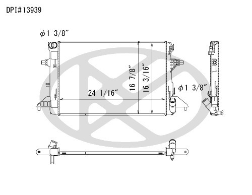 Koyorad Radiator A13939 for 2021-2025 Hyundai/Kia 2.0L (Elantra, K4)