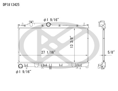 Koyorad Radiator A13425 for 2014-2018 Subaru 2.5L (Forester)