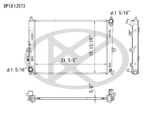 Koyorad Radiator A13573 for 2016-2021 Mazda 2.0L (MX-5, MX-5 Miata)
