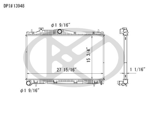 Koyorad Radiator A13948 for 2022-2023 Subaru 2.4L (WRX)