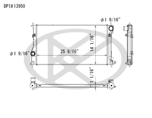 Koyorad Radiator A13950 for 2022-2025 Subaru/Toyota 2.4L (BRZ, GR86)