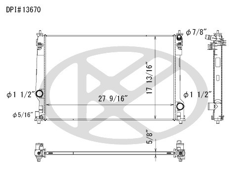 Koyorad Radiator A13670 for 2018-2021 Lexus/Toyota 3.5L 2.5L (ES350, Avalon, Camry, RAV4)