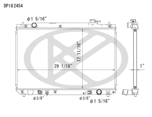 Koyorad Radiator A2454 for 2001-2007 Toyota 2.4L (Highlander)