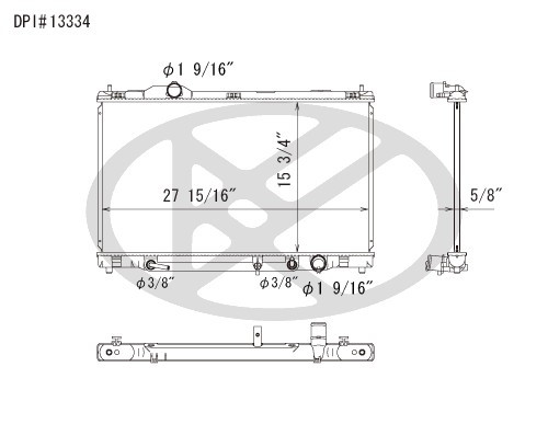 Koyorad Radiator A13334 for 2006-2011 Lexus 3.0L 3.5L (GS300, GS350, GS450h)