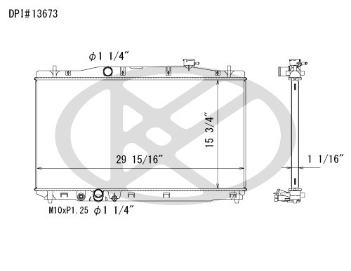 Koyorad Radiator A13673 for 2018-2021 Honda 1.5L 2.0L (Accord)