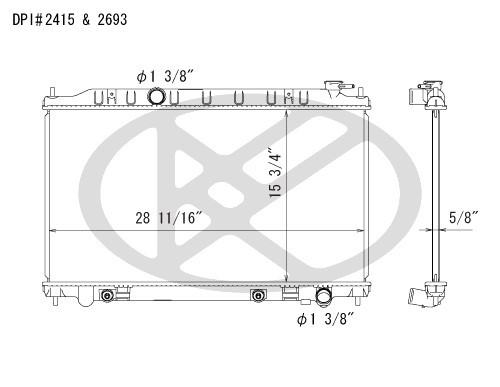 Koyorad Radiator A2415-1 for 2002-2006 Nissan 3.5L (Altima, Maxima)