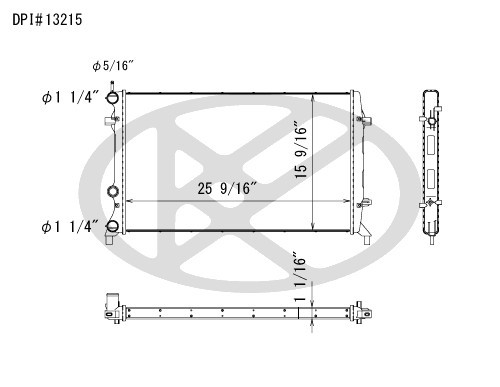 Koyorad Radiator A13215 for 2011-2015 Volkswagen 2.5L 2.0L (Beetle, Jetta, Passat)