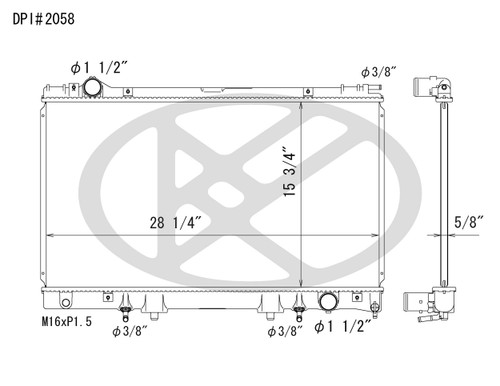 Koyorad Radiator A2058 for 1995-2000 Lexus 4.0L (LS400)