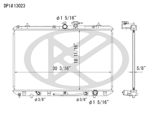 Koyorad Radiator A13023 for 2008-2013 Toyota 3.5L (Highlander)
