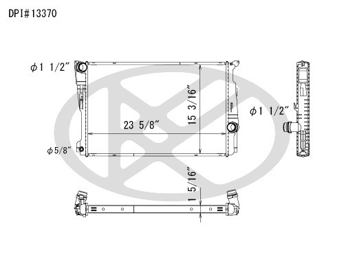 Koyorad Radiator A13370 for 2011-2016 BMW 3.0L (X3)
