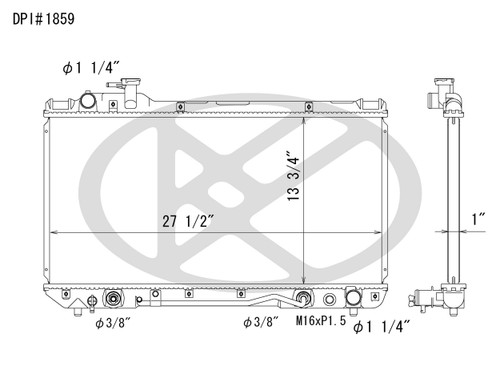Koyorad Radiator A1859 for 1996-1997 Toyota 2.0L (RAV4)
