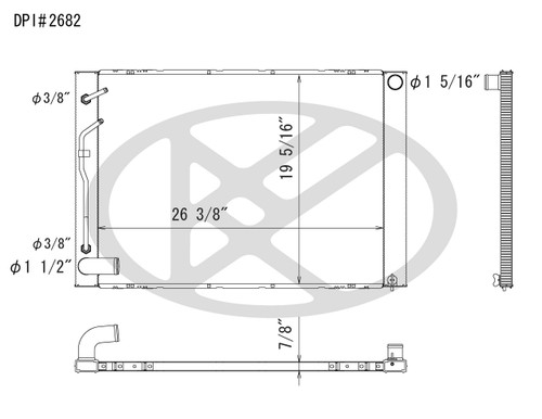 Koyorad Radiator A2682 for 2004-2005 Toyota 3.3L (Sienna)