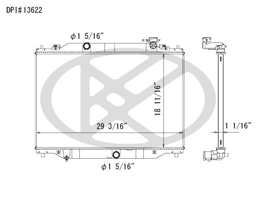 Koyorad Radiator A13622 for 2016-2021 Mazda 2.5L (CX-9)