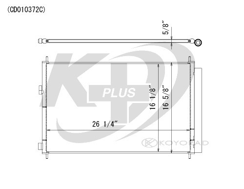 Koyorad A/C Condenser CD010372 CD010372