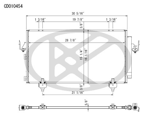 Koyorad A/C Condenser CD010454 CD010454