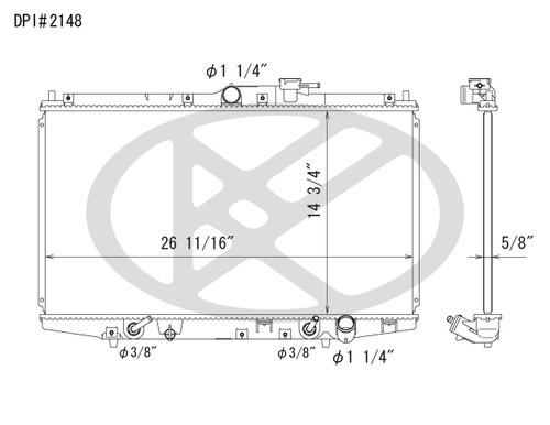 Koyorad Radiator A2148 for 1998-2002 Honda 2.3L (Accord)