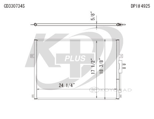 Koyorad A/C Condenser CD330734S CD330734S