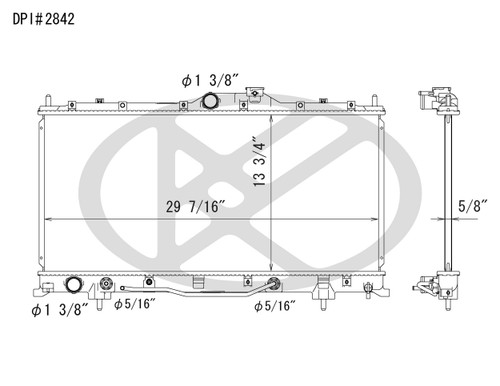 Koyorad Radiator A2842 for 2006-2010 Mitsubishi 3.8L (Eclipse)