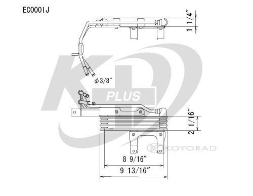 Koyorad Automatic Transmission Oil Cooler EC0001 EC0001