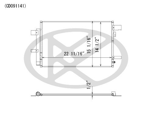 Koyorad A/C Condenser CD091141 CD091141