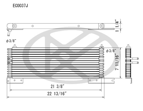 Koyorad Trans Oil Cooler EC0037 for 2002-2005 Ford/Mercury 4.0L 4.6L (Explorer, Explorer Sport, Explorer Sport Trac, Mountaineer)