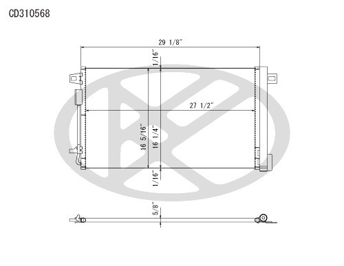Koyorad A/C Condenser CD310568 CD310568