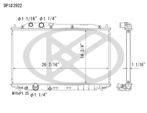 Koyorad Radiator A2922 for 2006-2010 Honda 1.8L (Civic)