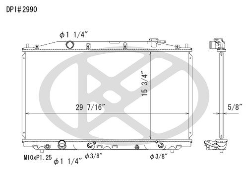 Koyorad Radiator A2990 for 2008-2012 Honda 2.4L (Accord)