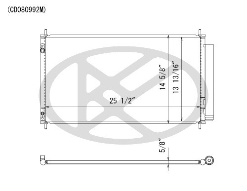 Koyorad A/C Condenser CD080992 for 2009-2014 Acura 3.5L 3.7L (TL)