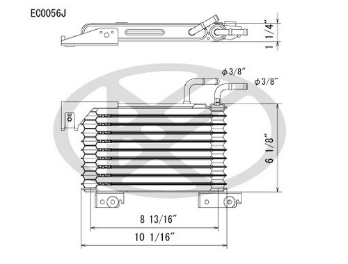 Koyorad Trans Oil Cooler EC0056 for 2000-2007 Toyota 4.7L (Sequoia, Tundra)