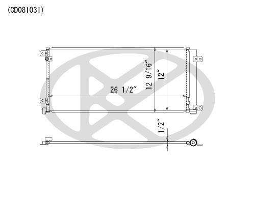 Koyorad A/C Condenser CD081031 for 2016-2021 Honda 1.5L (Civic)