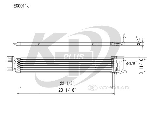 Koyorad Automatic Transmission Oil Cooler EC0011 EC0011