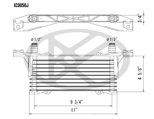 Koyorad Trans Oil Cooler EC0058 for 2000-2014 Cadillac/Chevrolet/GMC 6.2L 6.0L (Escalade, Escalade ESV, Escalade EXT, Avalanche)