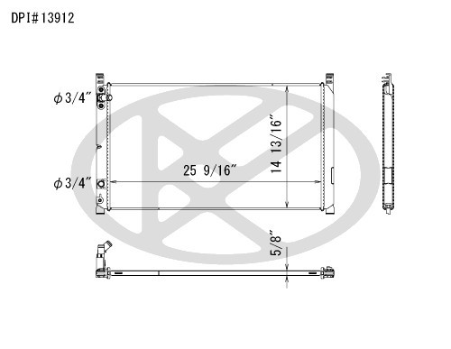 Koyorad Intercooler CC13912 for 2016-2020 Lexus 3.5L (IS200t, IS300, RC200t, RC300)