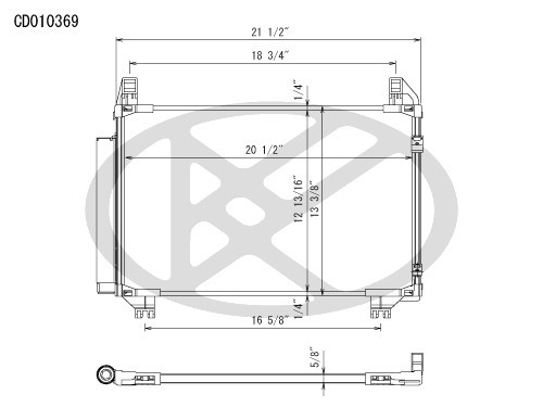 Koyorad A/C Condenser CD010369 CD010369