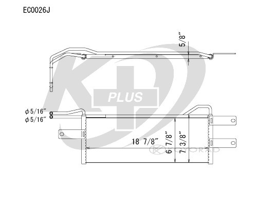 Koyorad Trans Oil Cooler EC0026 for 2006-2009 Dodge 5.7L (Ram 1500, Ram 2500, Ram 3500)