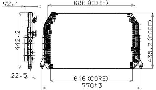 DENSO Auto Parts Condenser A/C 477-0509 for 1995-1999 Toyota (Avalon)