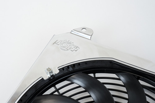 CSF All-Aluminum Fan Shroud with 12in. SPAL Fan for 92-00 Honda Civic*92-00 Civic All-Aluminum Fan Shroud w/ 12-inch SPAL Fan