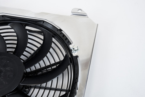 CSF All-Aluminum Fan Shroud with 12in. SPAL Fan for 92-00 Honda Civic*92-00 Civic All-Aluminum Fan Shroud w/ 12-inch SPAL Fan