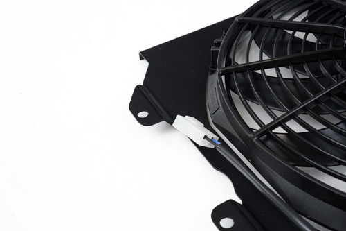CSF All-Aluminum Fan Shroud with 12in SPAL Fan for 92-00 Honda Civic | Black*92-00 Civic All-Aluminum Fan Shroud w/ 12-inch SPAL Fan - Black