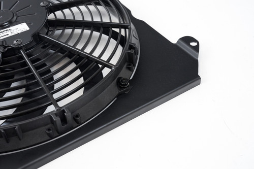 CSF All-Aluminum Fan Shroud with 12in SPAL Fan for 92-00 Honda Civic | Black*92-00 Civic All-Aluminum Fan Shroud w/ 12-inch SPAL Fan - Black