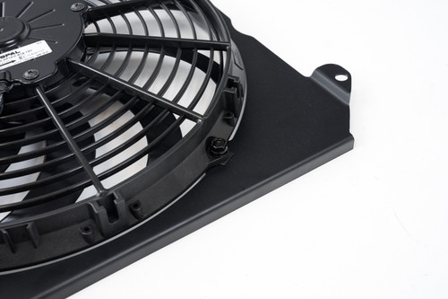 CSF All-Aluminum Fan Shroud with 12in SPAL Fan for 92-00 Honda Civic | Black*92-00 Civic All-Aluminum Fan Shroud w/ 12-inch SPAL Fan - Black