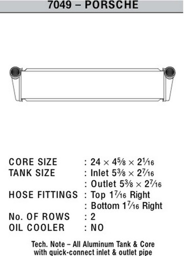 CSF Radiator for 2007-2008 Porsche 911