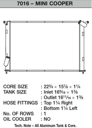 CSF Radiator for 2002-2005 Mini Cooper
