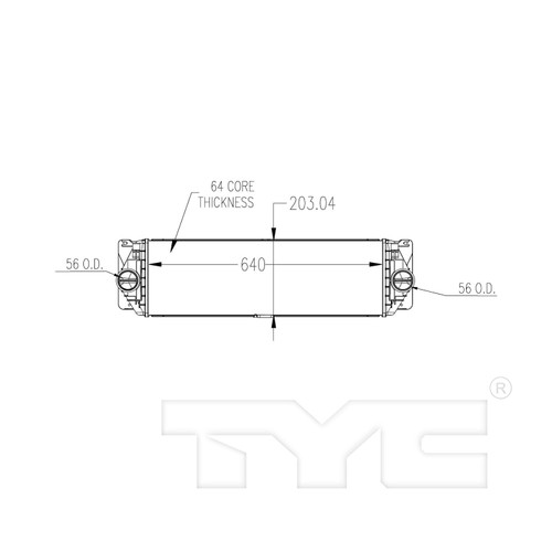 TYC Charge Air Cooler 18080 for 2014-2022 Mercedes-Benz 2.0L 2.1L (Sprinter 1500, Sprinter 2500, Sprinter 3500, Sprinter 3500XD)