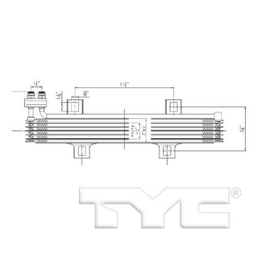 TYC Trans. Oil Cooler 19061 for 2013-2016 Dodge 1.4L 2.4L (Dart)