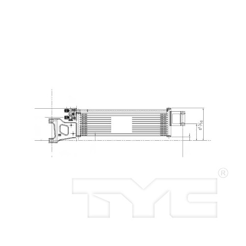 TYC Trans. Oil Cooler 19092 for 2015-2016 Mercedes-Benz 2.1L (E250)