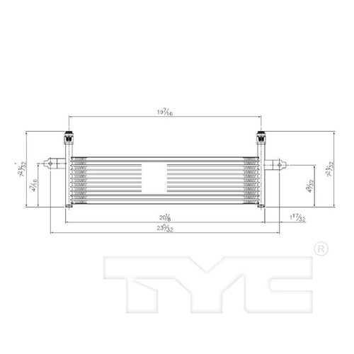 TYC Trans. Oil Cooler 19078 for 2005-2007 Jeep 3.7L 2.4L (Liberty)